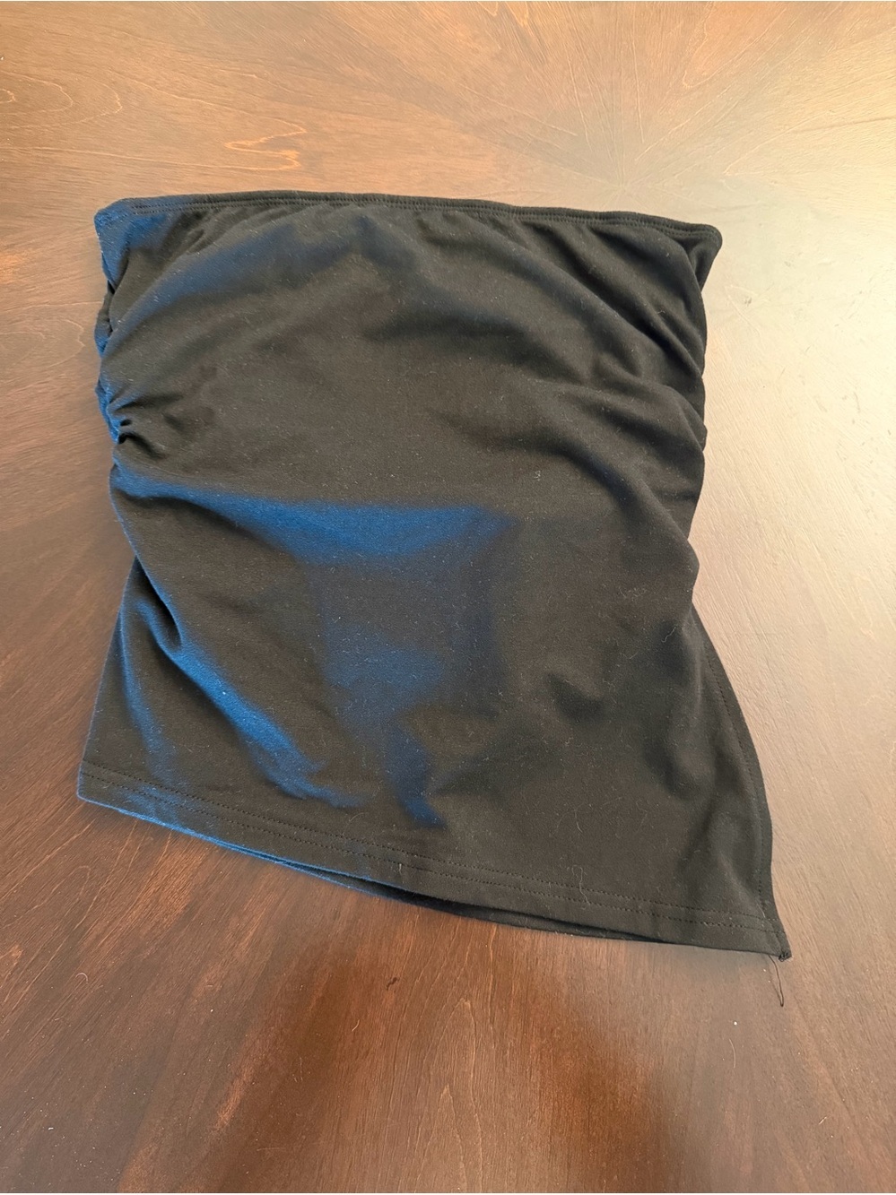 Black Strapless Tube Top